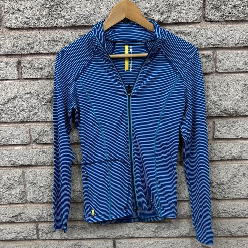 Lole Blue Striped Sweatshirt